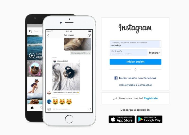 gestionar instagram desde pc