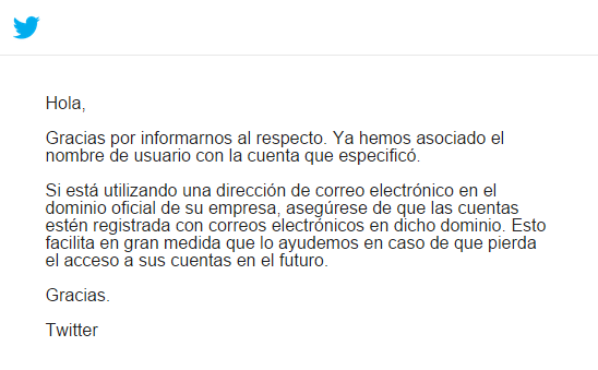 email exito reclamacion