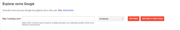 Enviar url a Search Console