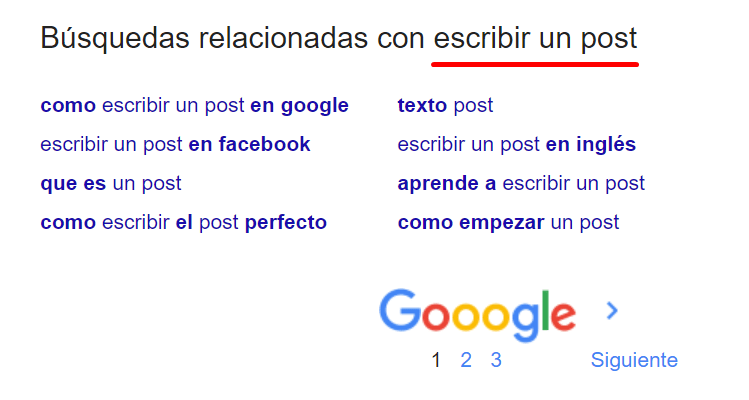 busquedas relacionadas google