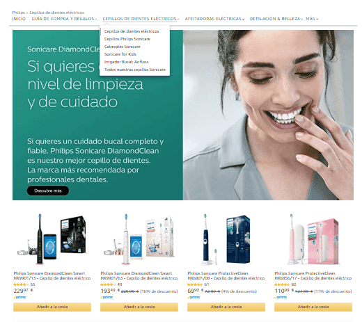 ejemplo store amazon ads