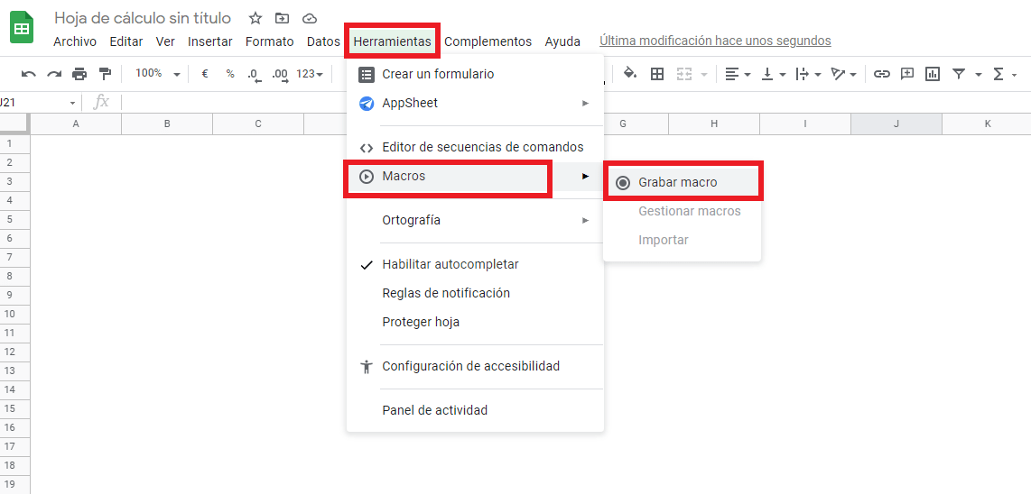 como hacer keyword research grabacion macro google sheets Keyword research: Guia para realizar tu propio estudio de palabras clave