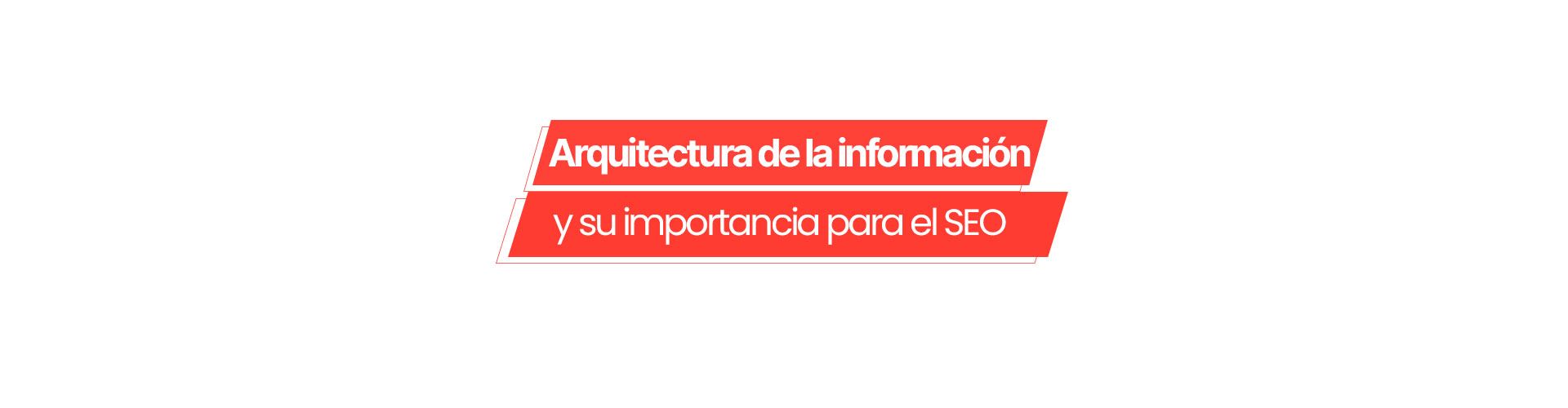 arquitectura del sitio web