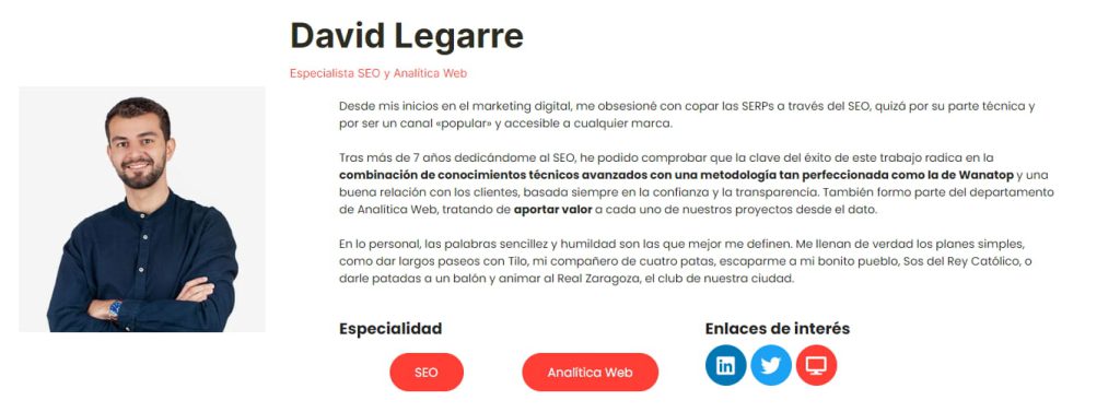 EEAT biografia de autor