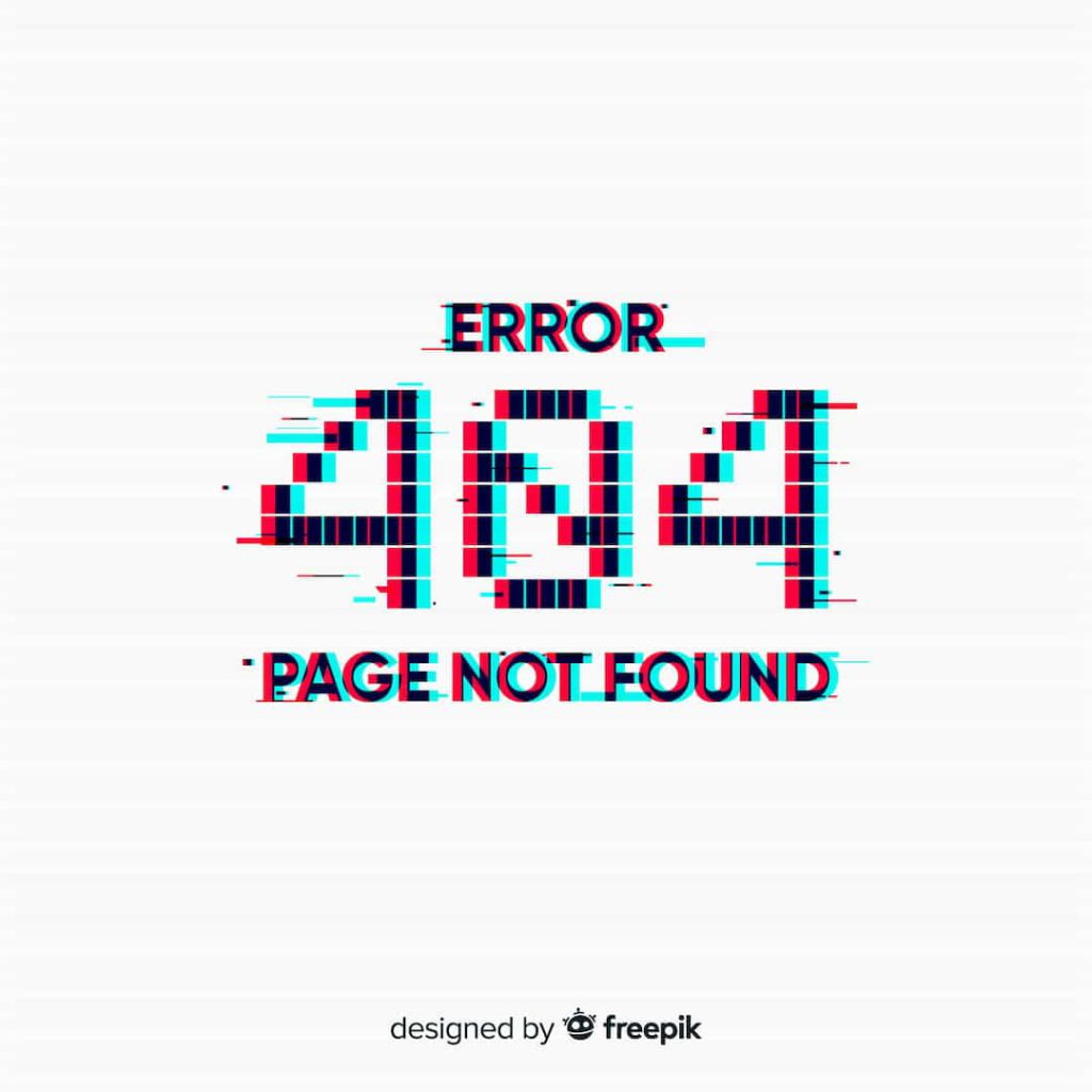errores 404 en SEO