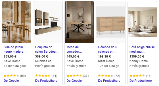 Tipos de campañas de Google Ads: Campañas de Google Shopping